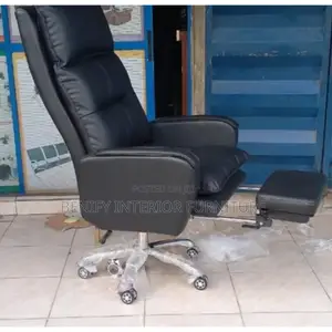 High-Back Recliner Chair With Footrest