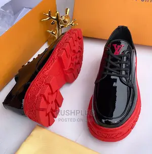 Luxury Premium Louis Vuitton Red Sole Shoe