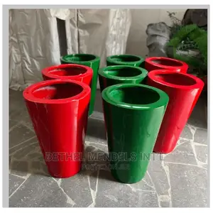 Wholesales of Quality 45cm Cone Fiberglass Flower Pots/Vases