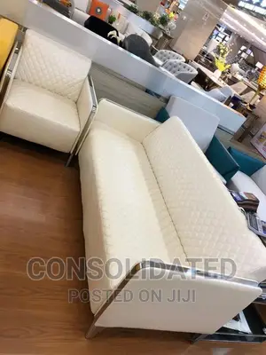 White Executive Sofa Set by 5