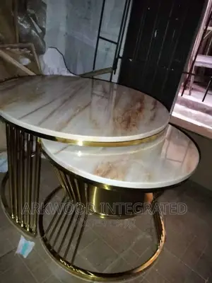 Marble Top Center Table Set