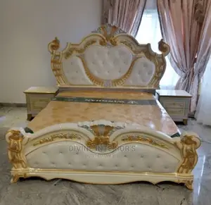 Bed Frame With Two Side Drawers and Bed Mattress