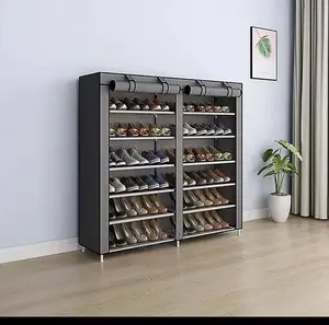 6 Tier Shoe Rack With Non-Woven Fabric Cover