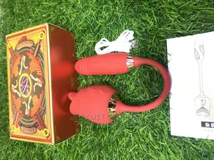 2 In 1 Rose Shaped Clitoris Licking Vibrator