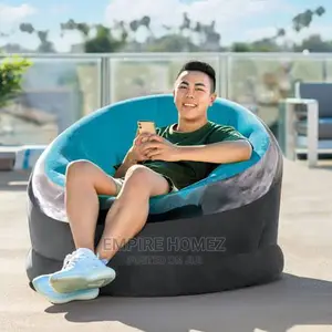 Inflatable Empire Chair Sky Blue