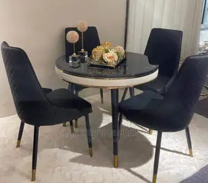 Imported Top Quality Marble Dinning Set With 4 Chairs