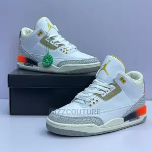 Original NIKE Air Jordan 3 White Sneakers Available Instore