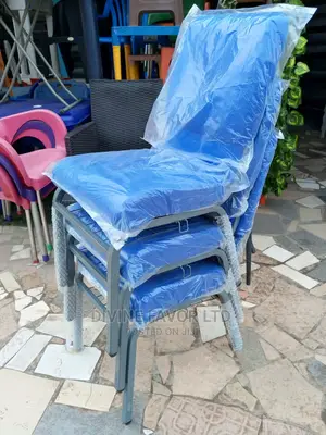 Church Chair in Blue Colour.
