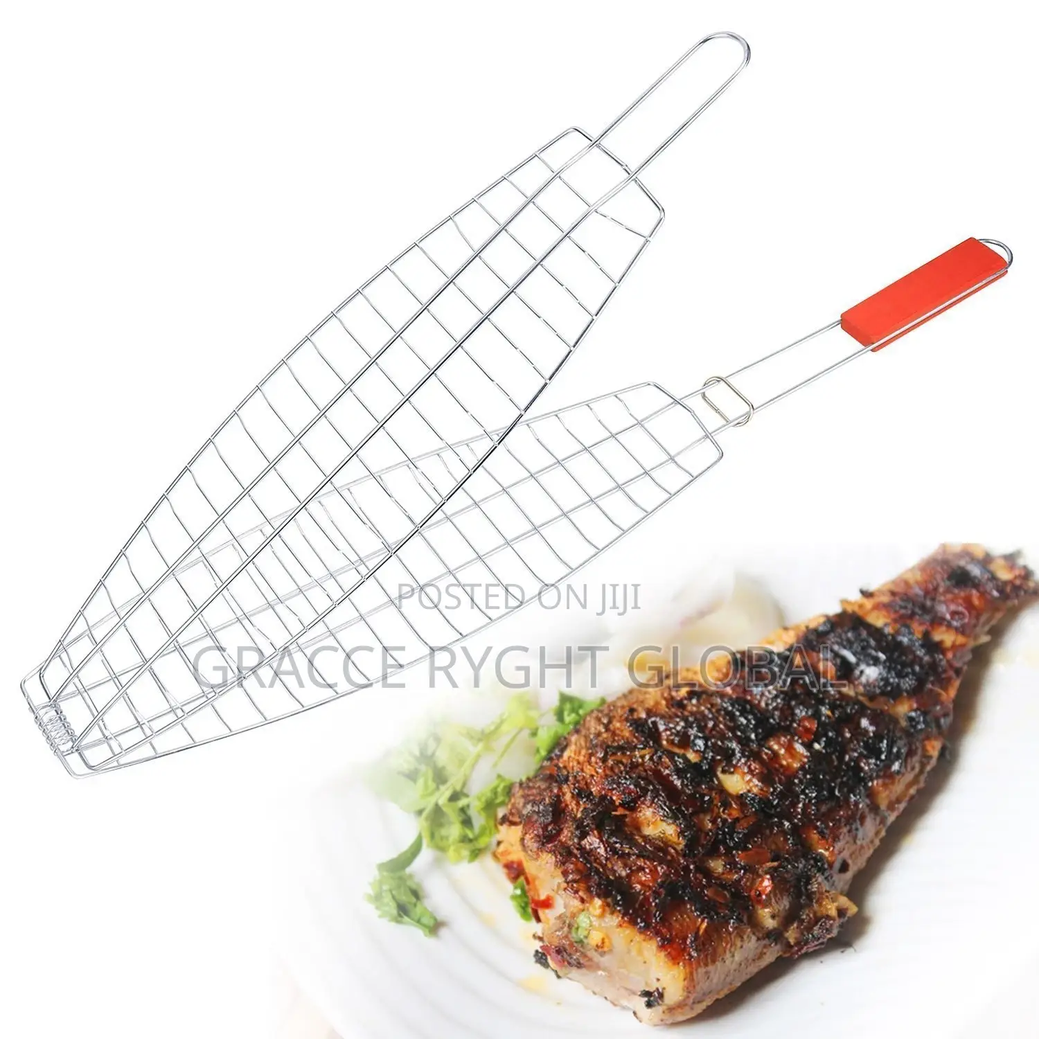 Fish Shaped Mesh / Basket Barbecue Grilled