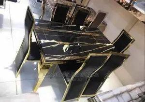 Golden and Marble Top Dinning