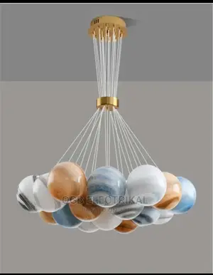 LED Planets Glass Chandelier