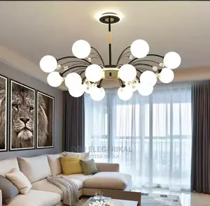 Round Milky Cover Chandelier