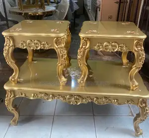 Royal Center Table Set With Two Side Stools.