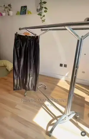 Y Shape Double Cloth Rack Stand