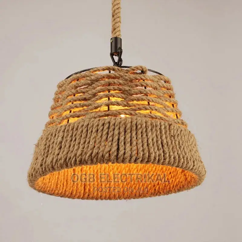 E27 Rope Hemp Lamp