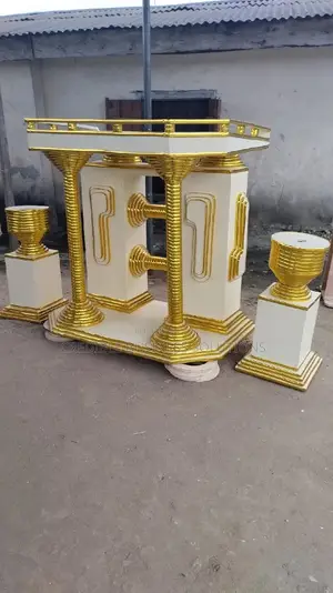 Pulpit and 2 Flower Vases for Church