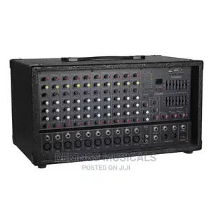 Powered Box Mixer Amp Ten 10 Channels With BT/USB