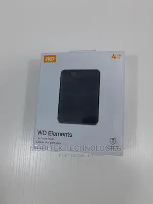 4tb Wd Elements External Portable Storage Hard Drive