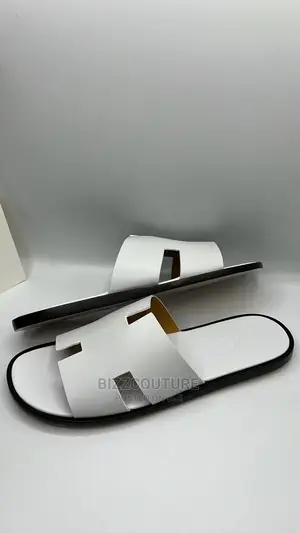 Original HERMES Leather Sole Slippers Available in Store