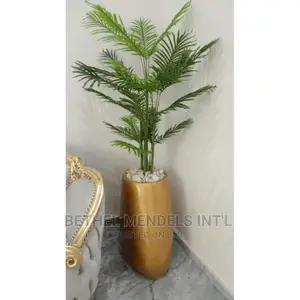 Artificial Palm Plants Potted With Shoe Fiberglass Vase