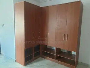 L-shape Standard Height Wardrobe In Matt Laminate Finish