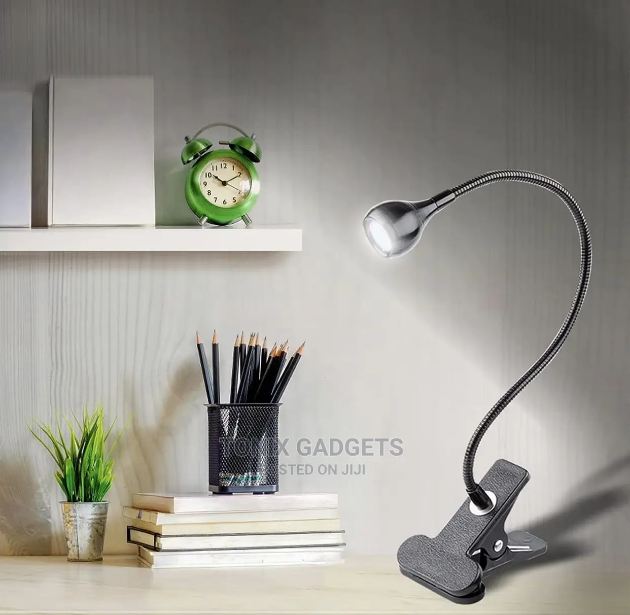 Foldable Lamp With Grip for Table and Other Surfaces