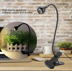 Foldable Lamp With Grip for Table and Other Surfaces