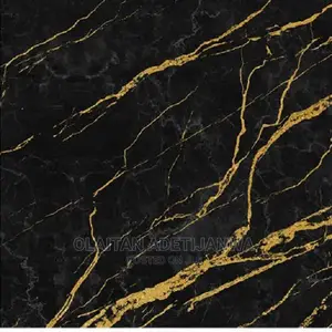 Vinyl Black and Gold Self Adhesive Wallpaper