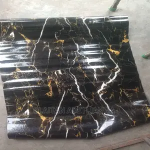 Vinyl Black and Gold Self Adhesive Wallpaper