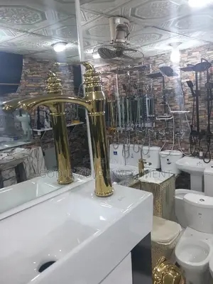 Gold Long Neck Mixer Tap