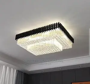 Luxury Quality Modern Mounted Crystal Gold Chandelier Light