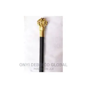 Fashion Royal Crown Walking Stick Black/Gold