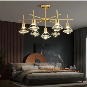 Led Copper Crystal Pendant