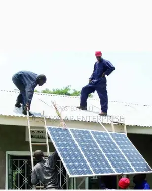 Installation of Solar Energy Inverter and Solar Street Light