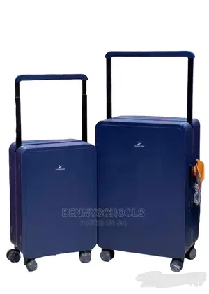 Set of 2 Blue Leaves King Celebrity Traveling Luggage Boxes