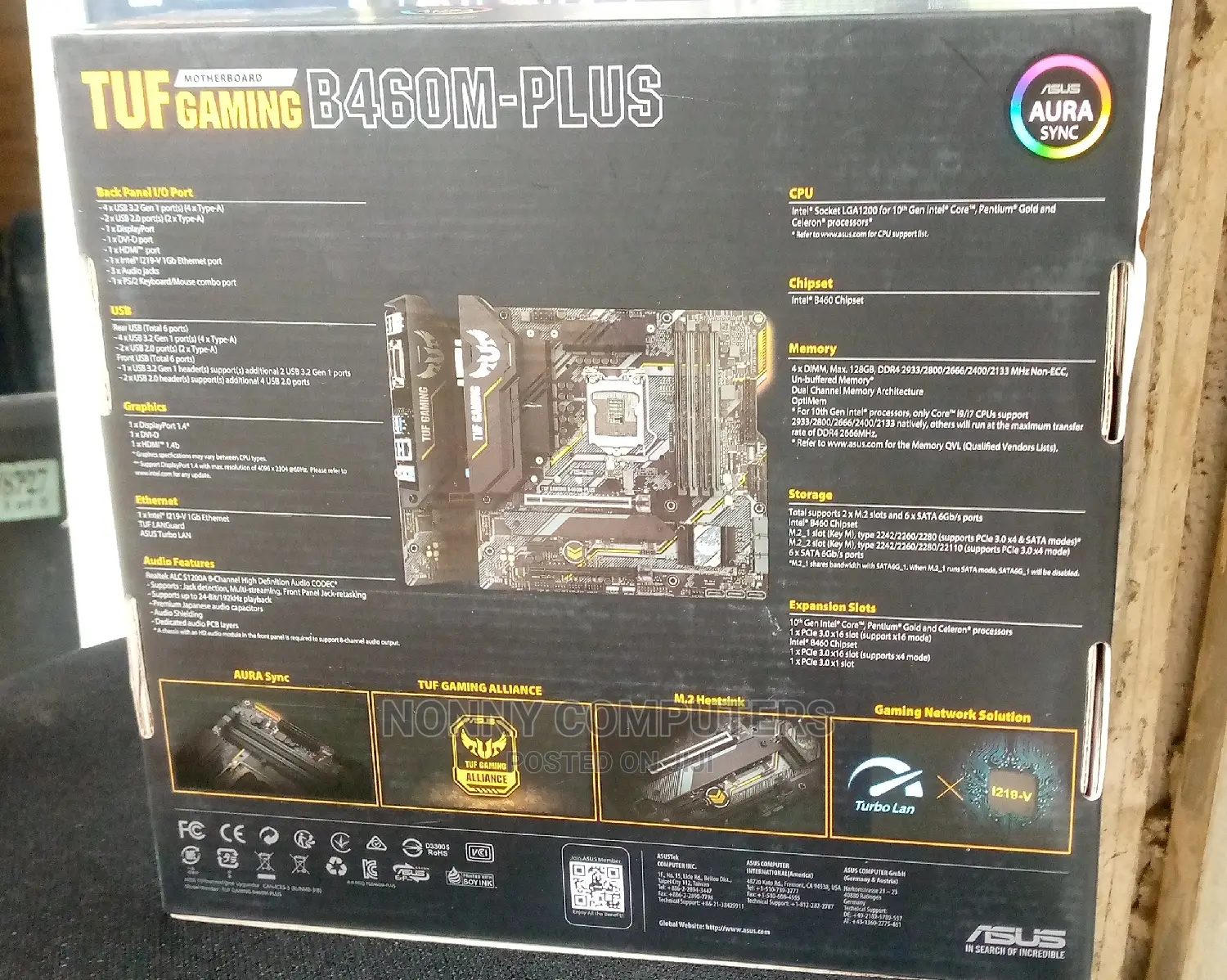 ASUS Tuf Gaming B460m-Plus