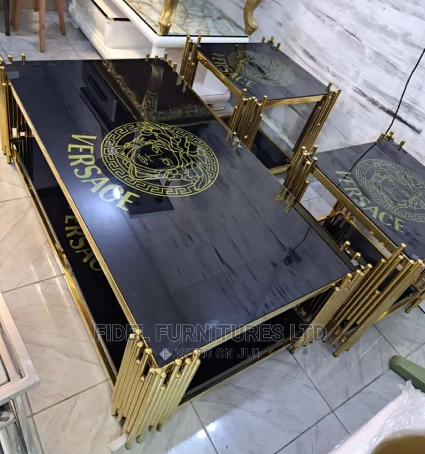 Exotic Quality VERSACE Centre Table With Side Stools