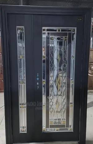 4ft by 7ft Copper Cast Door With Glass