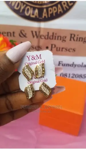 Gold Female Pin Earrings