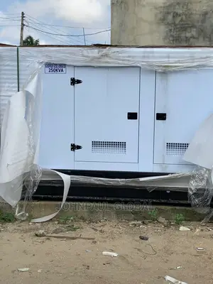 250kva Perkins DIESEL Soundproof Generator. 100% Copper Coil