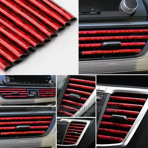 10pcs Car Air Conditioner Decoration Strip for Vent Outlet