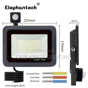 LED Floodlight Waterproof PIR Motion Sensor Light