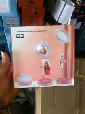 Foldable Led Ringlight With Makeup Mirror and Phone Holder