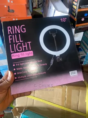 10" Ring Fill Light LED Dimming With Stretch Tripod