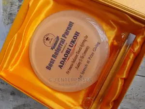 Glass Award Plaque C34