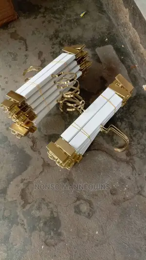 White Gold Clip Hangers