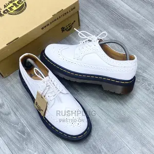 Dr Martens White Wing Tip Brogues Shoe