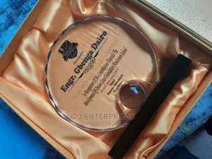 Glass Award Plaque F65