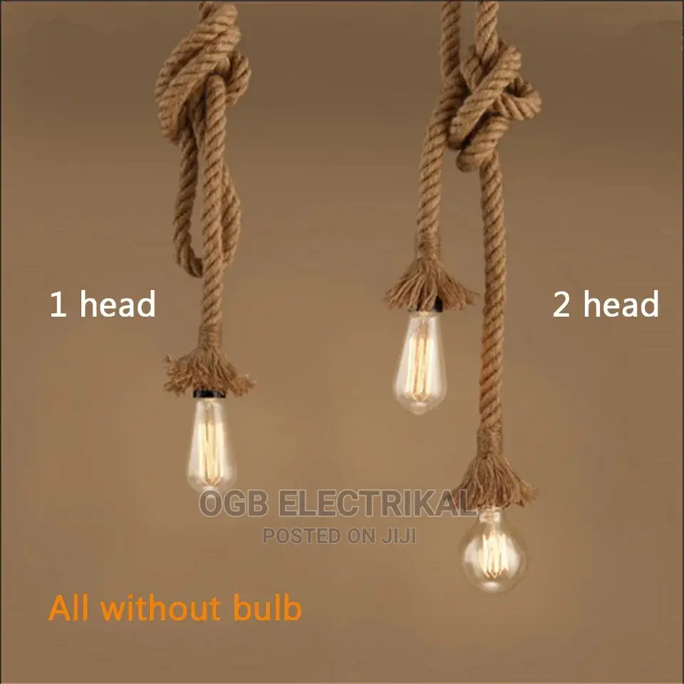 Hemp Rope Pendant Light