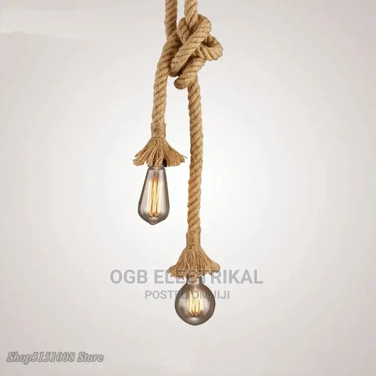 Hemp Rope Pendant Light